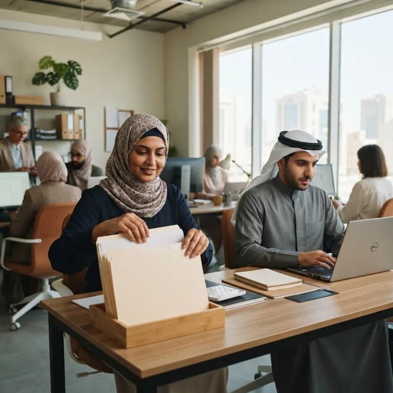 عمال المكاتب في الكويت
